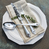 Custom Engraved 'Full Moons' Vintage Flatware Set - Silver Plated