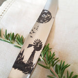 Custom Engraved 'Full Moons' Vintage Flatware Set - Silver Plated