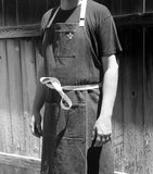 Boldric Stonewash Gray Denim Apron