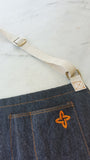 Boldric Stonewash Gray Denim Apron