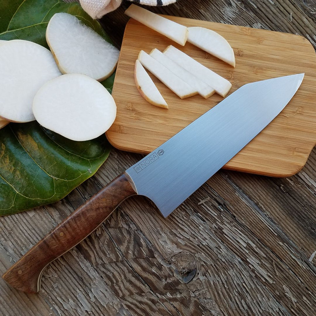 NORA #1440 - 7.5' AEB-L Kiritsuke- Curly American Walnut