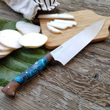 NORA #1437 - 8.5' AEB-L Chef - Witte Teal Shokwood