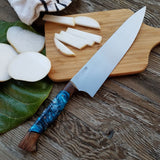 NORA #1437 - 8.5' AEB-L Chef - Witte Teal Shokwood