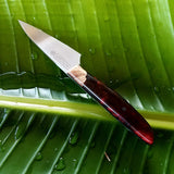 NORA Paring Knife #1001 - Ruby Red Shokwood