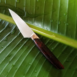 NORA Paring Knife #1001 - Ruby Red Shokwood