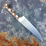 Chef #1102 - 52100 Carbon Steel - White Dots