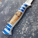 NORA Boning Knife #1106 - Blue | White | Wood