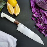 NORA #1120 - 7.5' Santoku - 52100 Carbon Steel