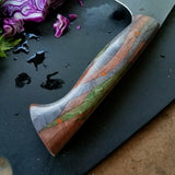 NORA #1123 - M4 Hybrid Chef/Santoku - Woven Wood
