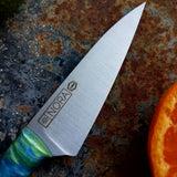 NORA #1264  - 3.5 Inch Paring - Chef of the F*cking Year (Green & Blue Shokwood)
