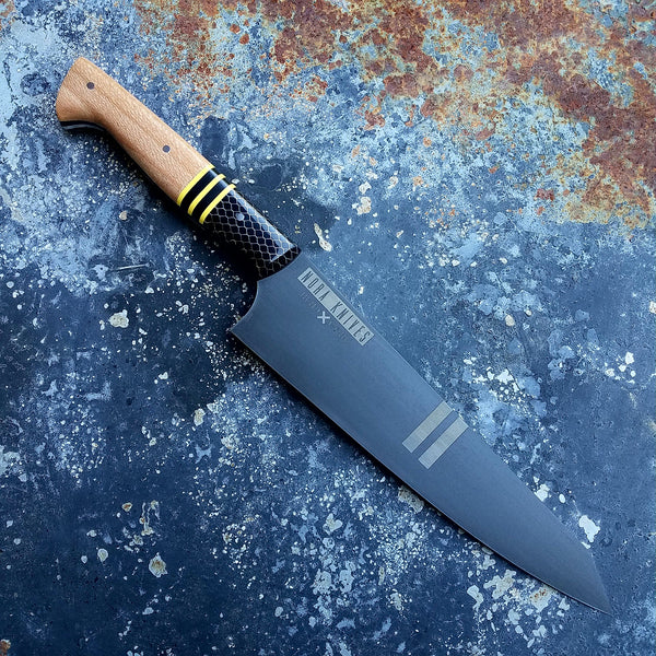 NORA #1268 - CPM-M4 Gyuto - Yellow | Black | Hickory