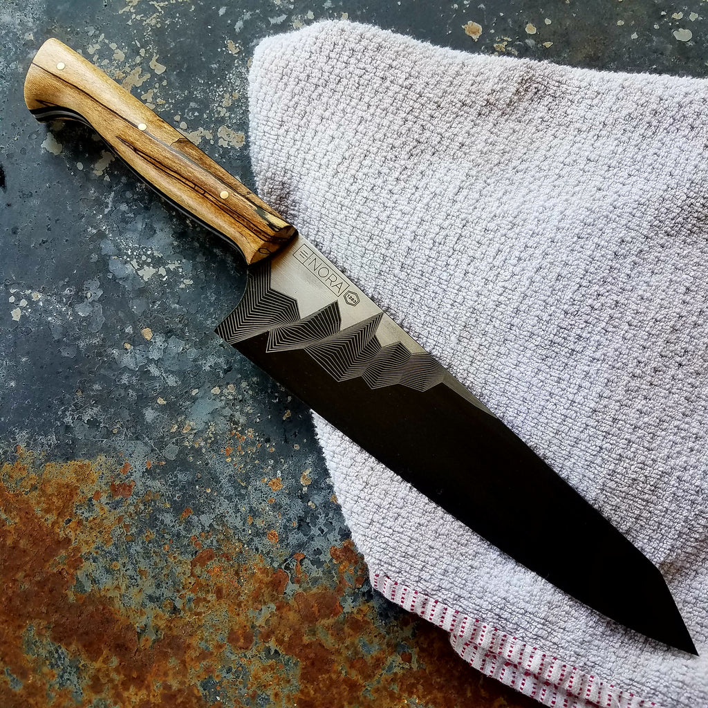 NORA #1283 - CPM-M4 8 Inch Gyuto - Spalted Maple