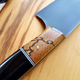 NORA#1307 - CPM M4 Chef - Spalted Maple & Black G10