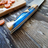 NORA #1481- 7.5' AEB-L  Santoku - Blue Sea Shokwood