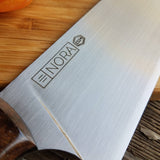 NORA #1514 - 7.5" Chef - 01 Carbon Steel - LASER - Witte Teal Shokwood