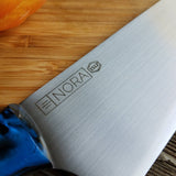 NORA #1512 - 7.5" Chef - 01 Carbon Steel - WORKHORSE - Deep Blue Sea Shokwood