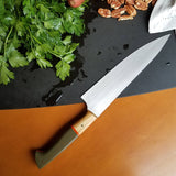 BF2019 - NORA #1614 - 8.5" Chef Knife - OD Green & Olivewood