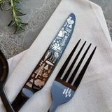 'Lapland Forest' Flatware - Stainless Steel Black PVD Flatware