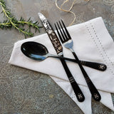 'Lapland Forest' Flatware - Stainless Steel Black PVD Flatware