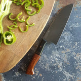 2021 - NORA #1695 - CPM-M4 Compact Santoku  Arizona Ironwood | Black G 10 | Copper